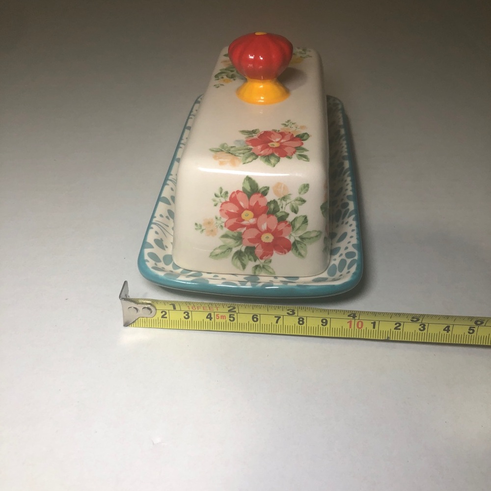 The Pioneer Woman Butter Dish "Vintage Floral" Collection Stoneware - Picture 4 of 14